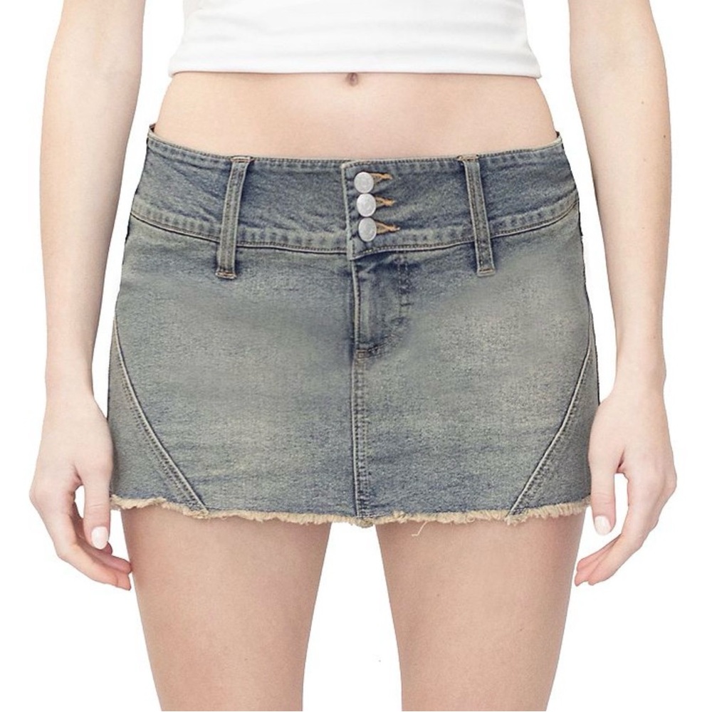 Madden Girl Blue Denim Skort